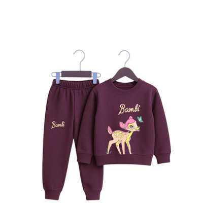 Bombie Deer Cozy Girls Winter Tracksuit