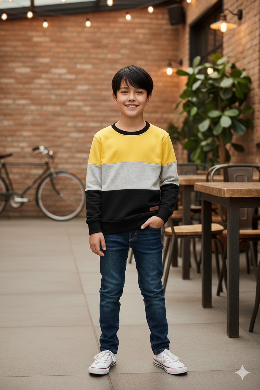 Tri Color Sweatshirt