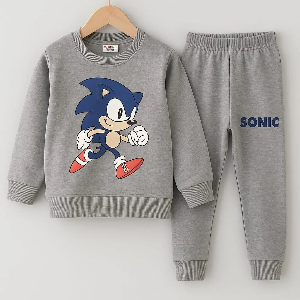 Sonic winter Fleece Trackuite For Boys