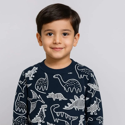 Dino Warm Winter Fleece Tracksuit for Kids