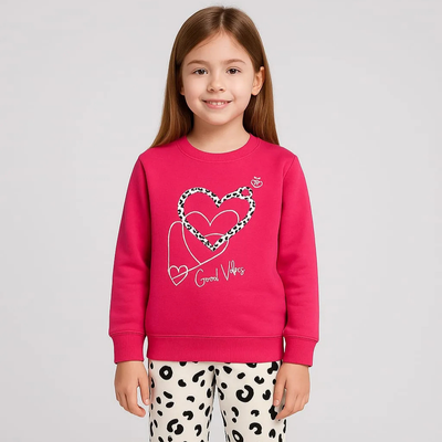 Heart Good Night Ultra Soft Fleece Tracksuit For Girls