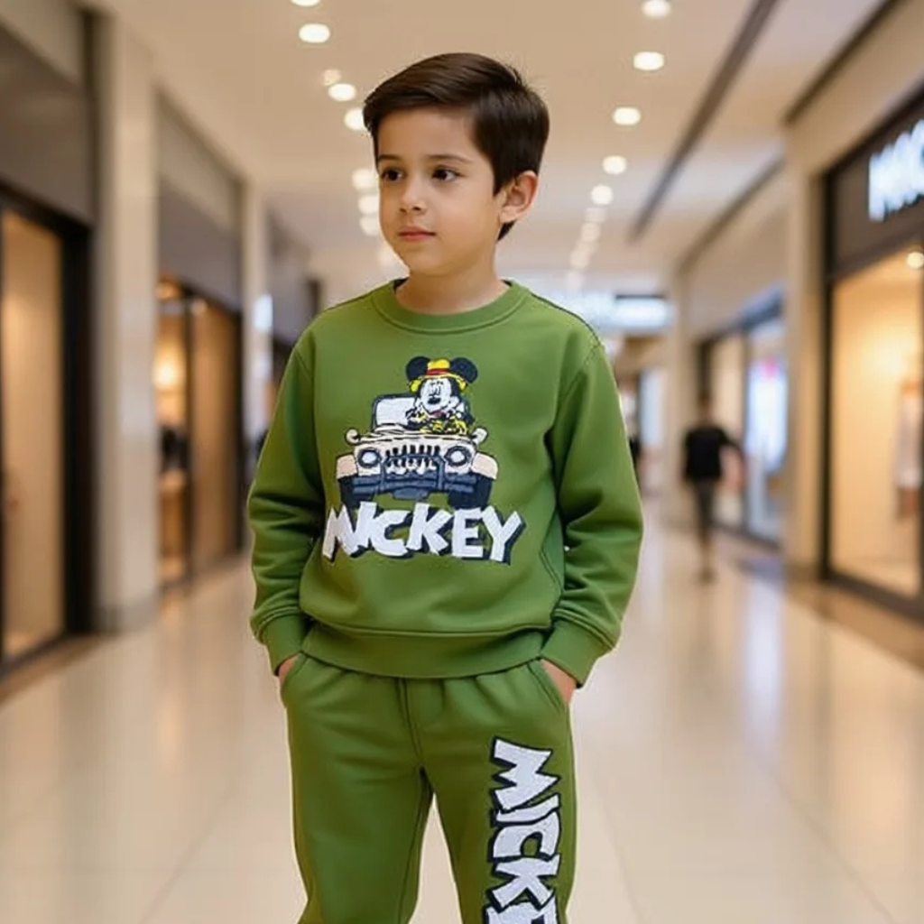 Funky Mickey in Car Full Sleeve Warm Set