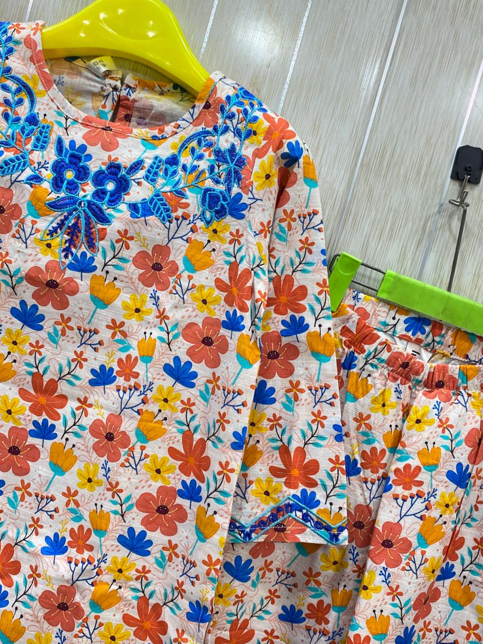 Embroidered CO-ORD SET for Girls