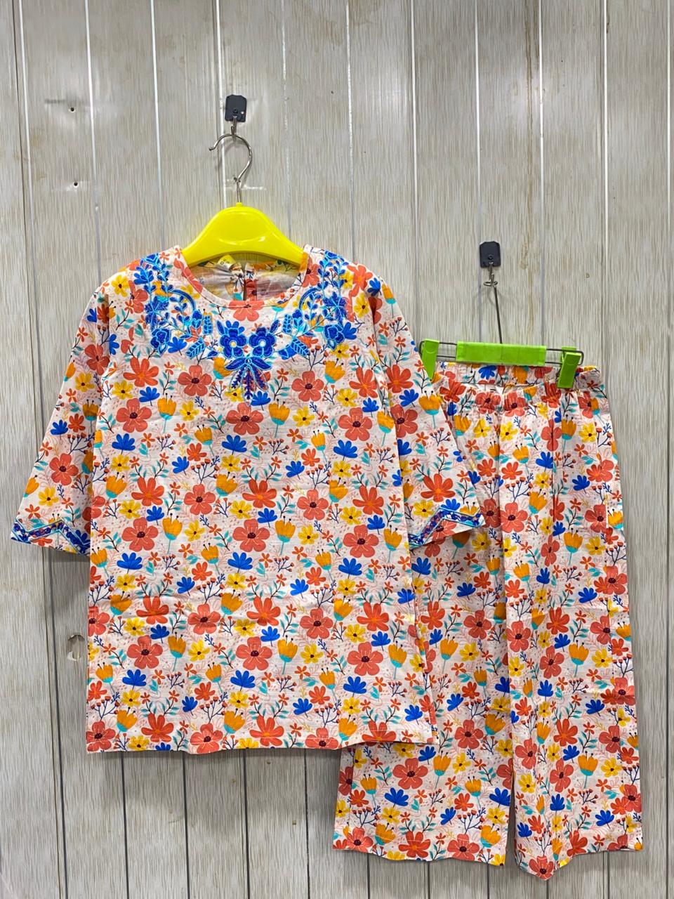 Embroidered CO-ORD SET for Girls