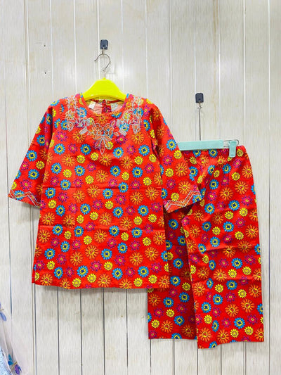 Embroidered C0-ORD SET for Girls